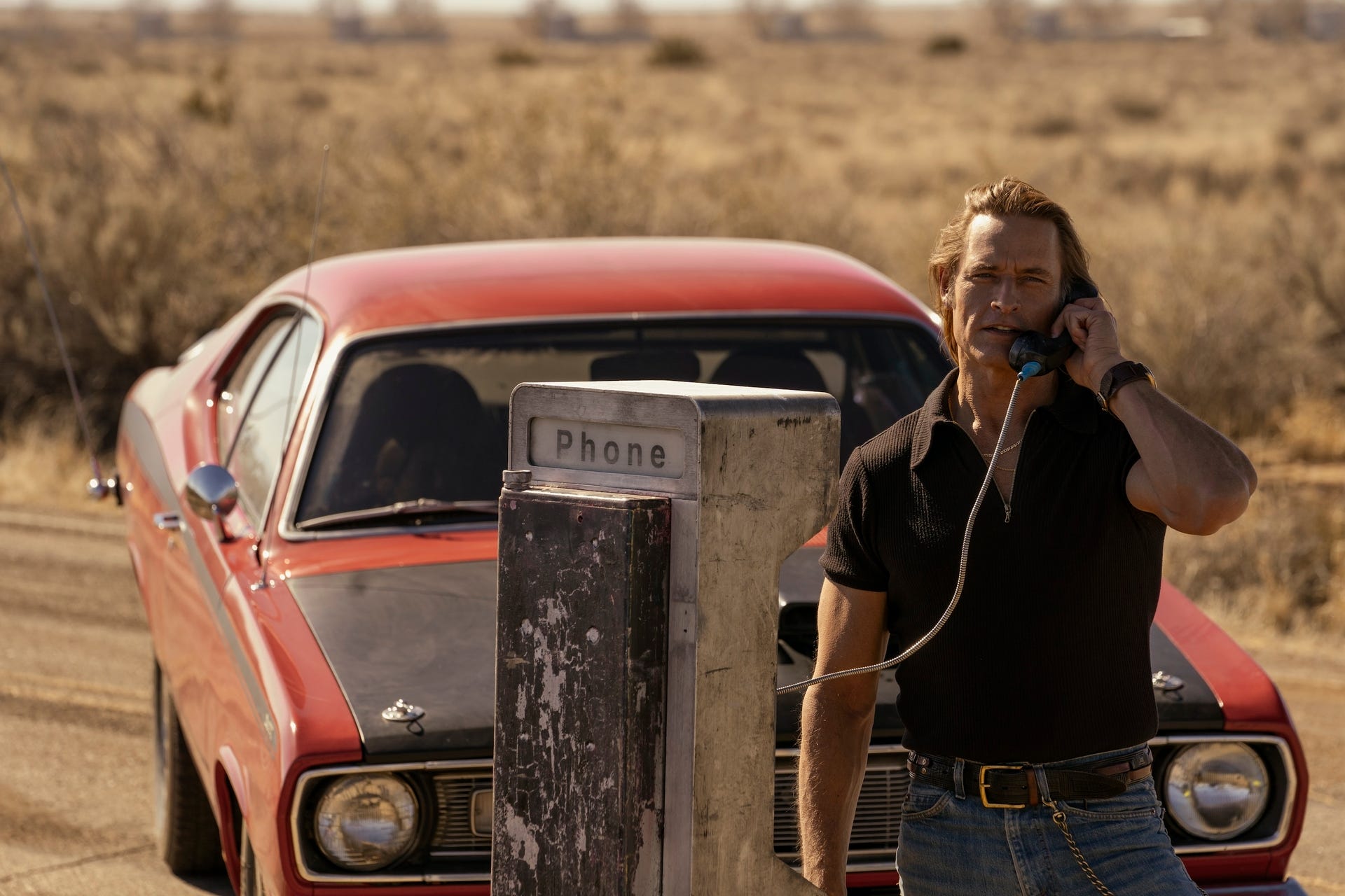 Josh Holloway, Duster, J.J. Abrams, Lost, Rachel Hilson, 1970s, Mafia, crime thriller, action series, car stunts, stunt driving, vintage cars, celebrity interview, television, Max series, Greg Grunberg, Keith David, Plymouth Duster, family, Yessica Kumala, Rick Seaman, Motion Picture Driving Clinic
