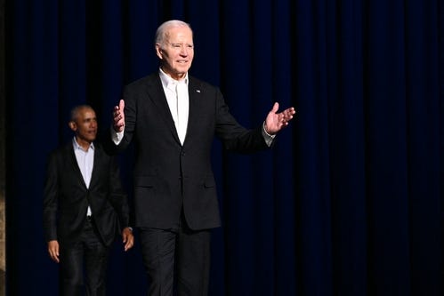 Joe Biden, George Clooney, 2024 presidential campaign, fundraiser, cognitive decline, Original Sin, Jake Tapper, Alex Thompson, Julia Roberts, Barack Obama, Jimmy Kimmel, debate performance, Donald Trump, New York Times op-ed, Kamala Harris, election, age, fitness for office, health
