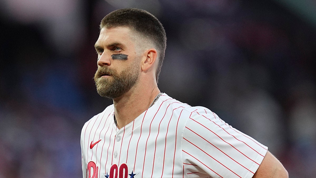 Bryce Harper, hair, haircut, MLB, Philadelphia Phillies, baseball, MVP, hairstyle, sports, Fox News, LIVVY DUNNE, Paul Skenes
