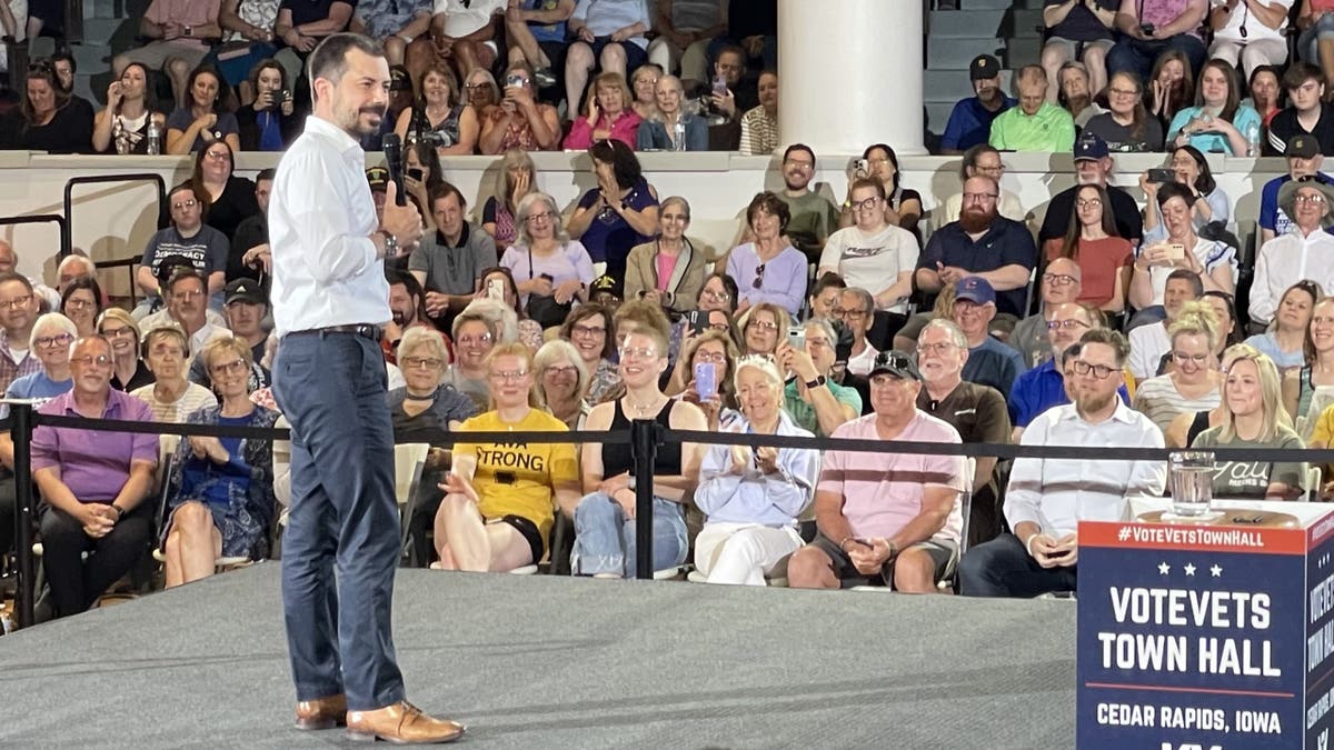 Pete Buttigieg, Donald Trump, Joe Biden, 2028 presidential race, Iowa, transportation secretary, cognitive decline, Newark Airport, air traffic control, Democratic Party, Kamala Harris, 2020 election, White House, VoteVets, Sean Duffy, Michigan, Win the Era, Baltimore bridge collapse, 2024 election
