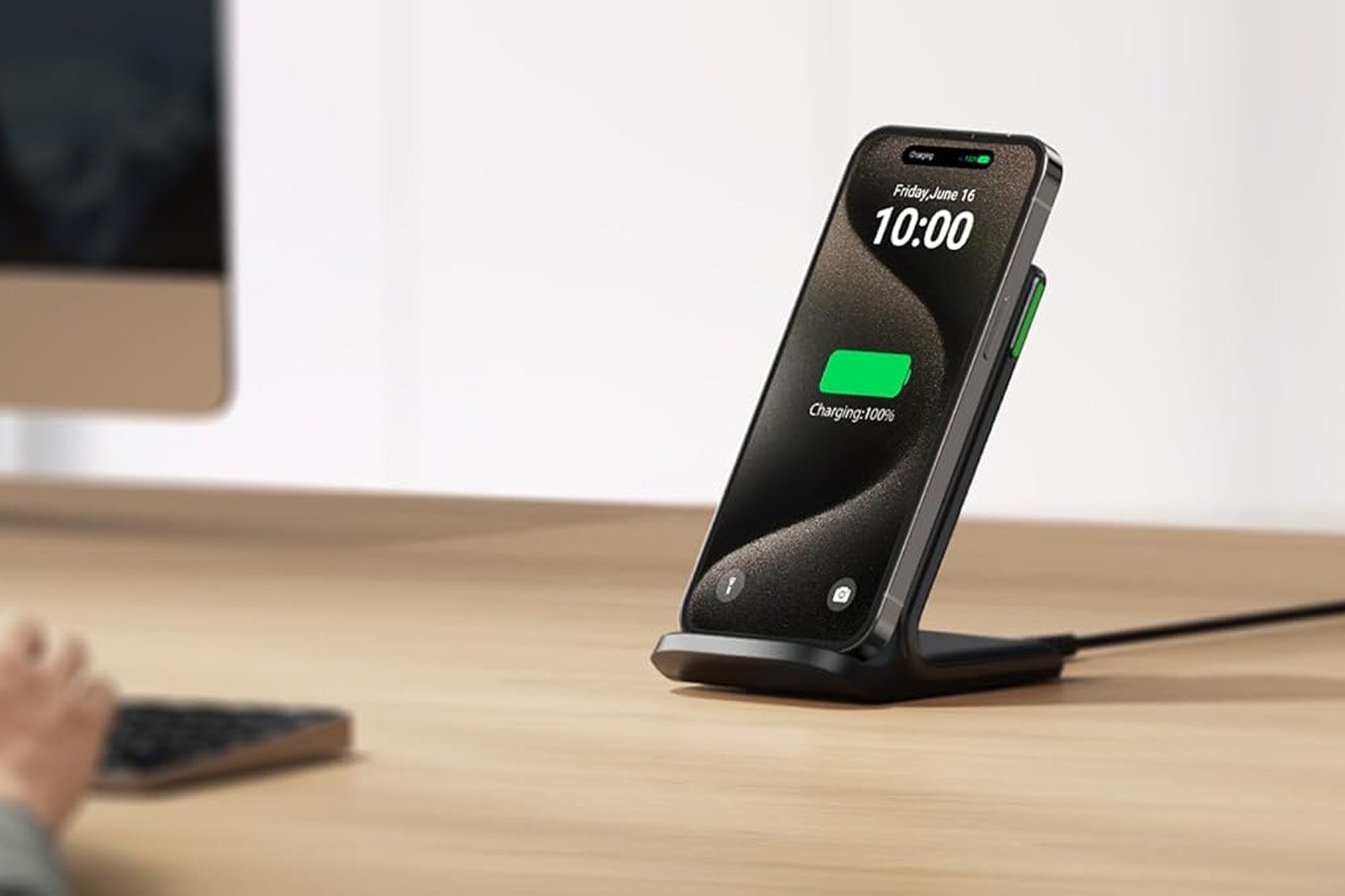 wireless charger, phone stand, INIU, iPhone charger, Android charger, desk charger, wireless charging, 15W charger, budget charger, phone accessory, charging stand, Temp°Guard 2.0, overcharge protection, phone overheating, phone battery health, wireless charging deal, Amazon, mobile accessories
